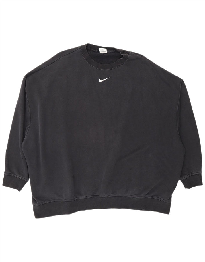 Pulover supradimensionat pentru femei Nike UK 18 XL bumbac negru