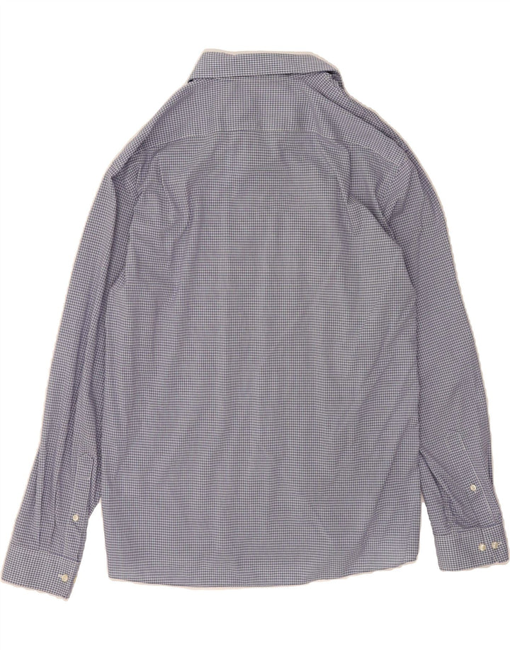 TOMMY HILFIGER Mens Slim Fit Shirt Size 17 XL Blue Gingham Vintage Tommy Hilfiger and Second-Hand Tommy Hilfiger from Messina Hembry 