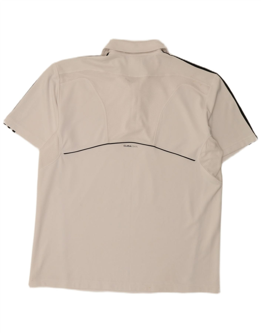 Tricou polo Adidas Climacool XL, alb, poliester