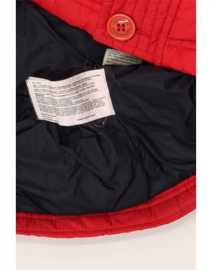 Jachetă căptușită cu glugă pentru bărbați Woolrich Penn-Rich UK 38, nailon roșu mediu