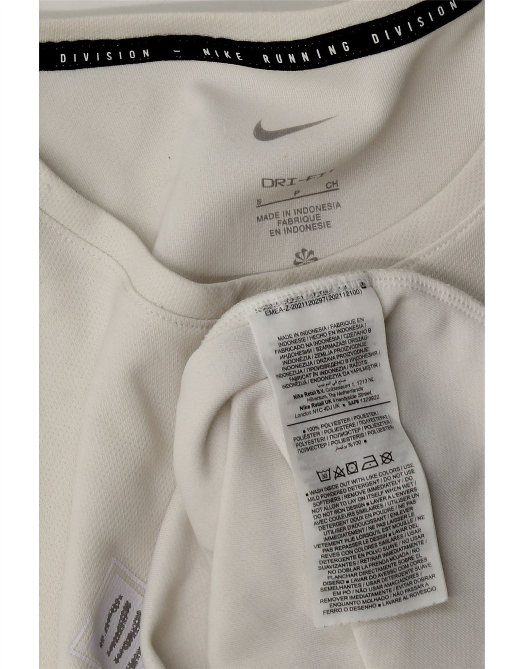 Tricou grafic Nike Dri Fit pentru bărbați Top mic poliester alb