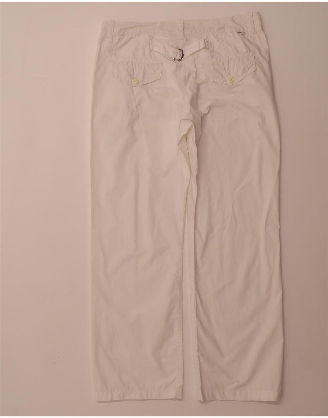 Pantaloni casual drepti CALVIN KLEIN pentru femei W34 L30 bumbac alb