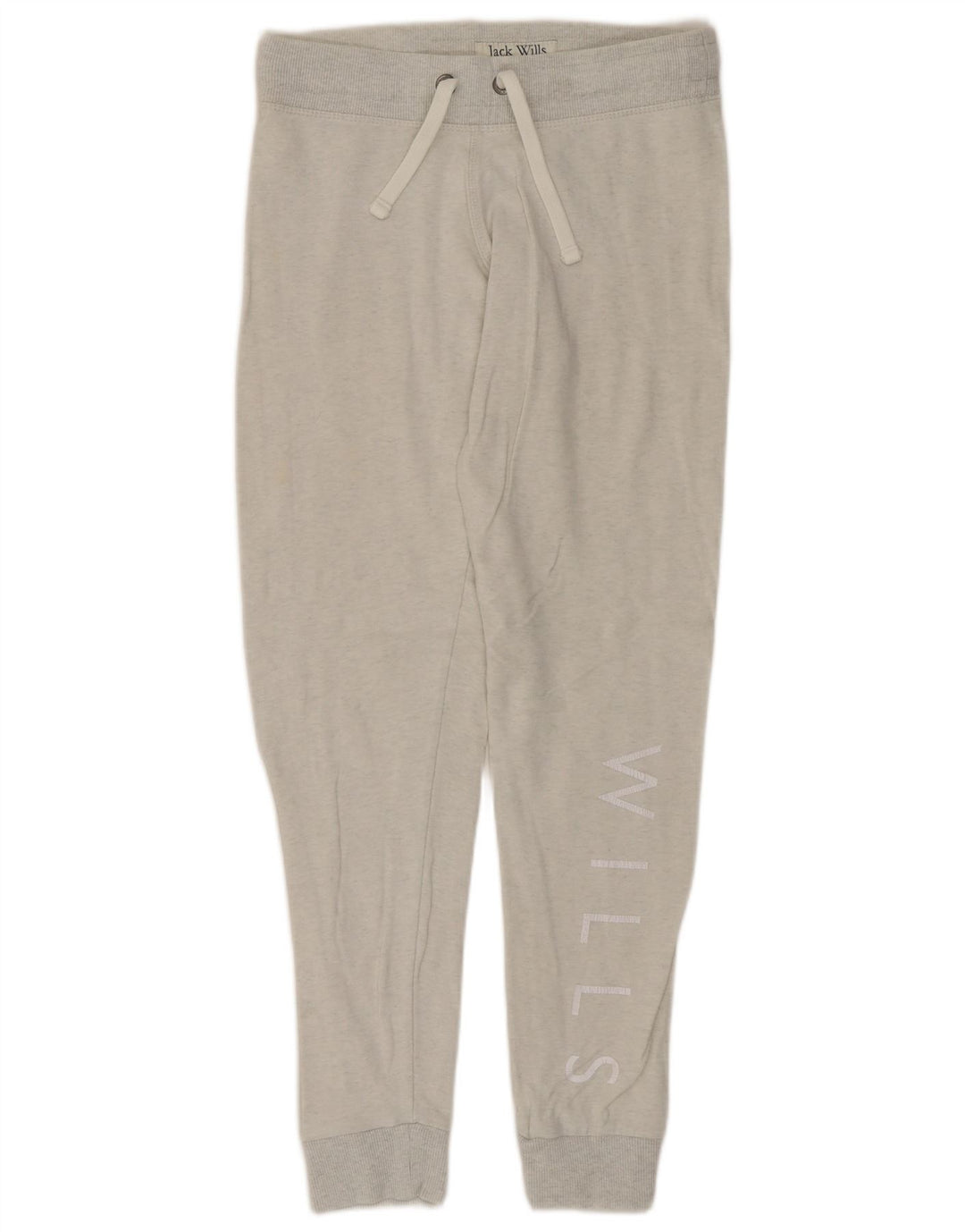 JACK WILLS Pantaloni de trening grafic pentru femei Joggeri UK 8 Small Gri