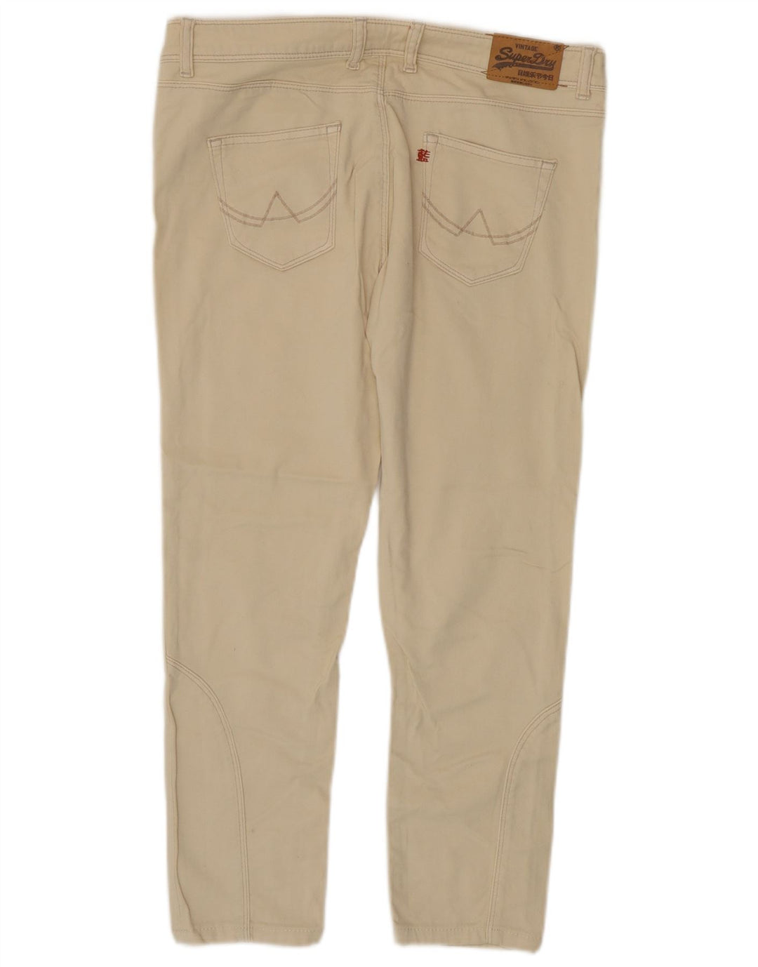 Blugi slim pentru femei Superdry W32 L25 bumbac bej