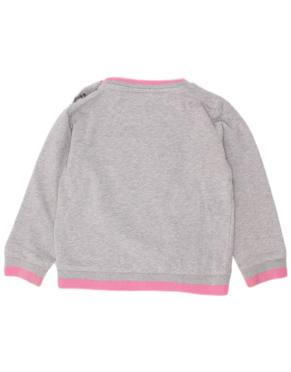 Guess Pulover cu grafic pentru fetiță, 18-24 luni, gri Colorblock
