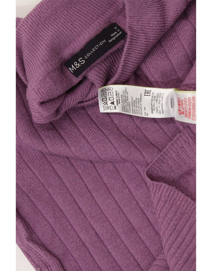 Pulover cu gât țestoasă pentru femei Marks & Spencer UK 12 Mov mediu