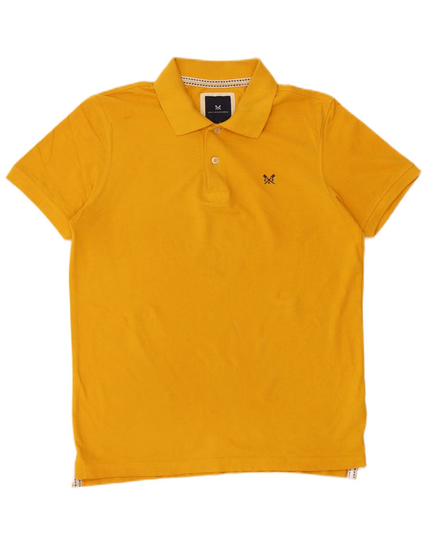 Crew Clothing Tricou polo pentru bărbați Bumbac galben mediu