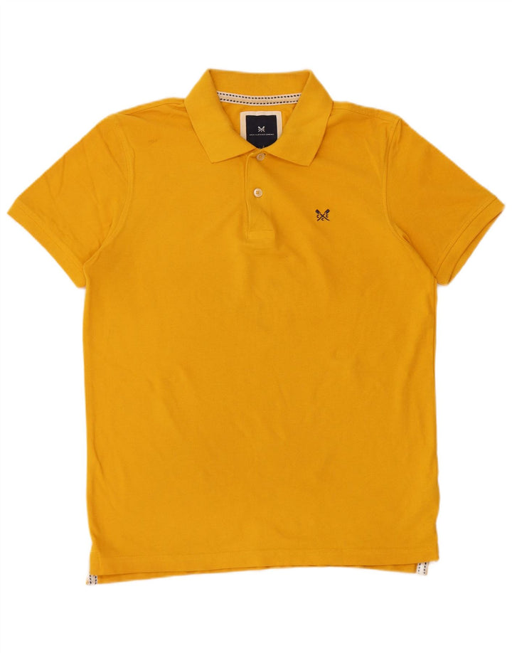 Crew Clothing Tricou polo pentru bărbați Bumbac galben mediu