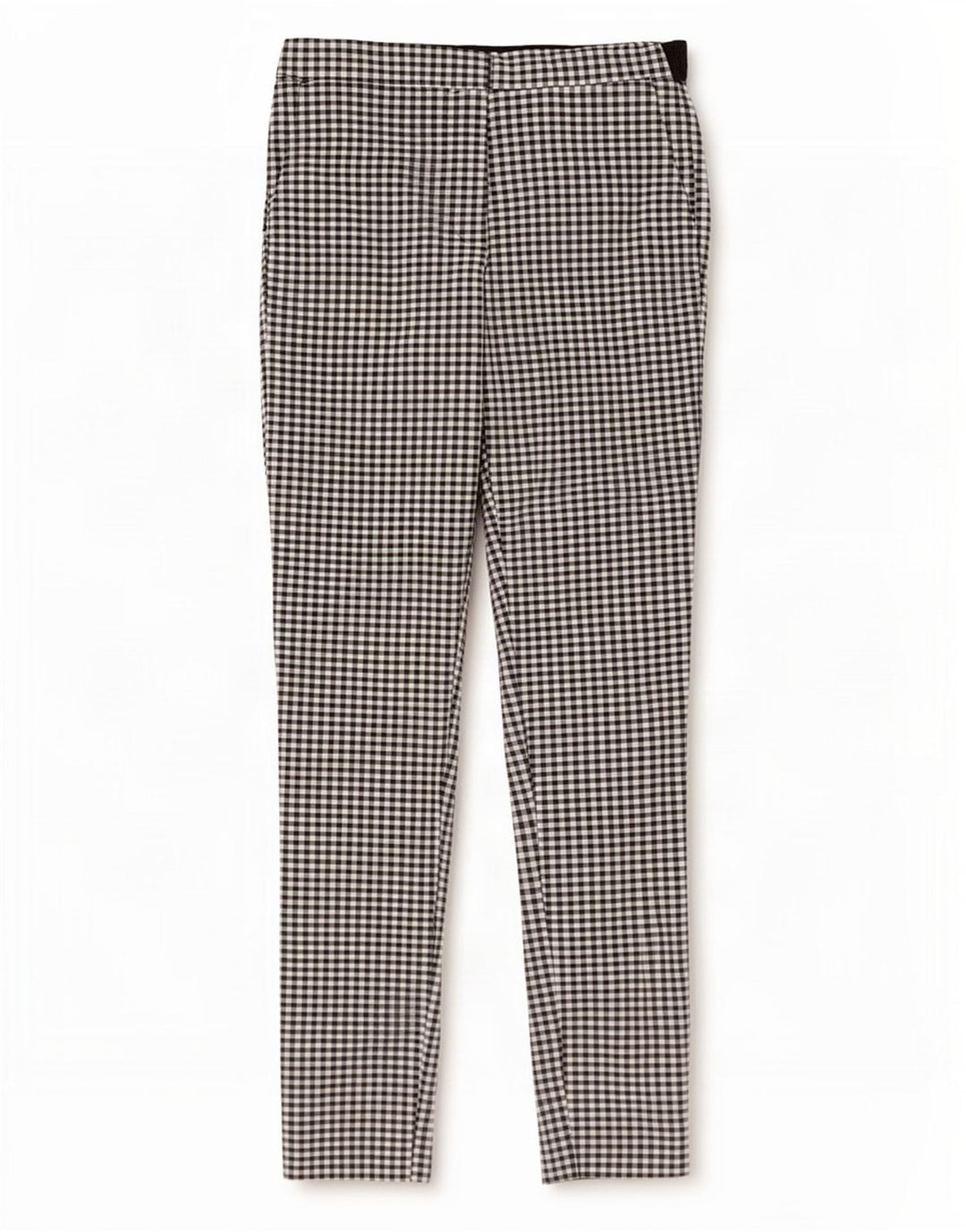 Pantaloni chino slim pentru femei Zara Mici L27 L27 Negru Gingham