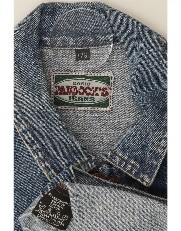 PADDOCK'S Boys Denim Gilet 15-16 Years Blue Cotton Vintage Paddock's and Second-Hand Paddock's from Messina Hembry 