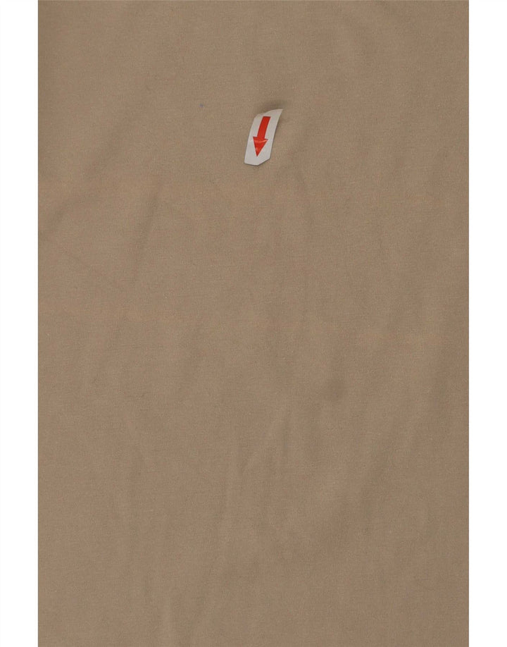 Tricou cu grafic Jack Wolfskin pentru bărbați Top Medium Bej Bumbac
