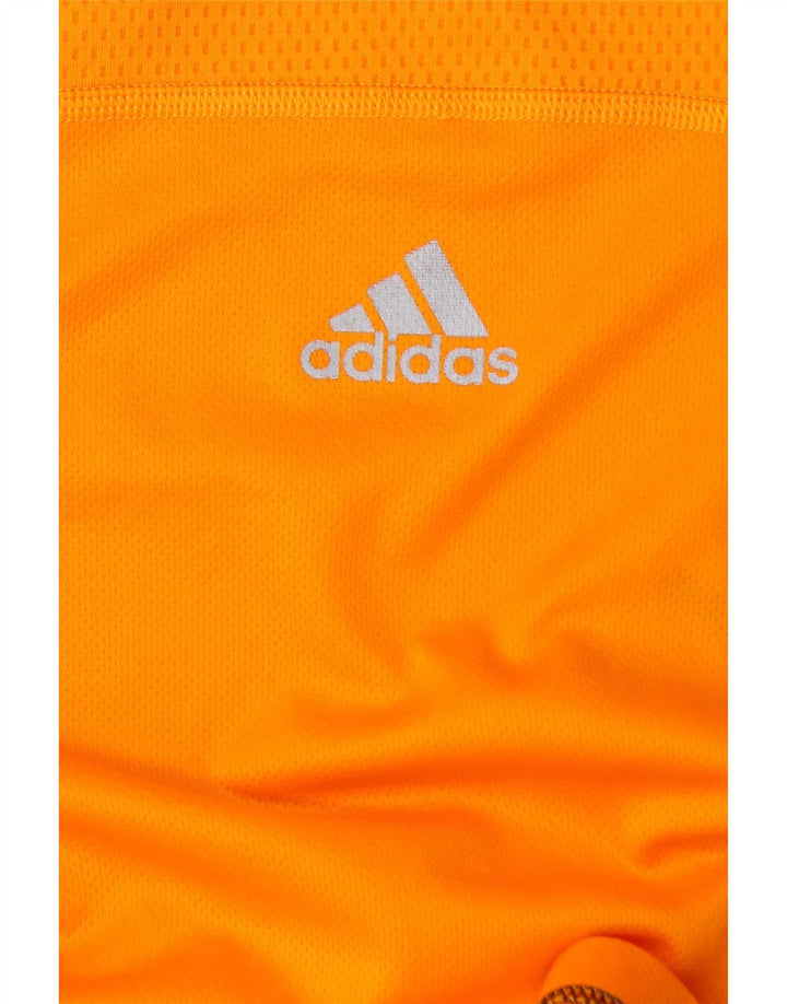 Tricou pentru bărbați Adidas Top Medium Orange Colorblock