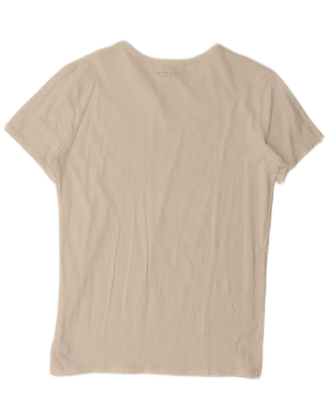 Tricou Tommy Hilfiger pentru bărbați Top mare din bumbac alb