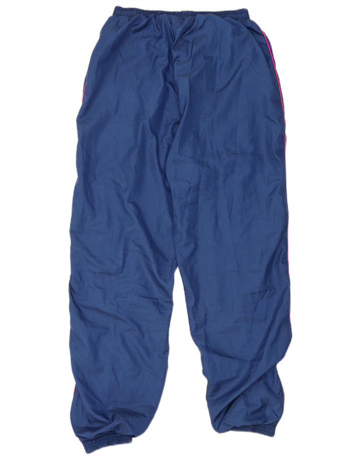 Pantaloni de trening pentru bărbați vintage Pantaloni de jogging mari poliester bleumarin