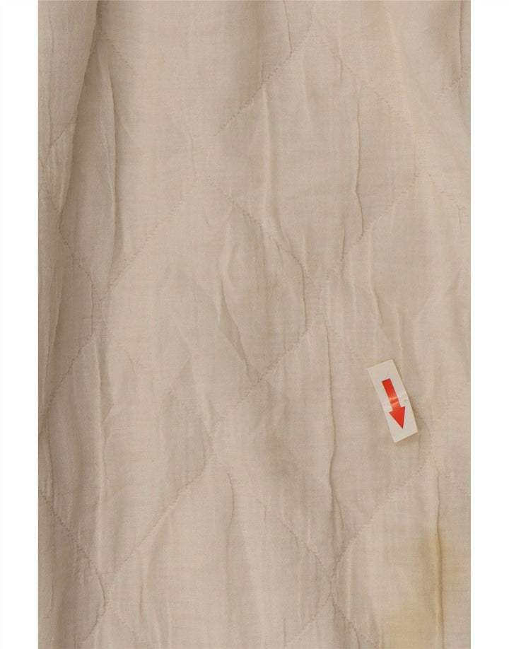 Rochie pentru femei Zara, cu fermoar complet UK 14, bumbac mediu alb