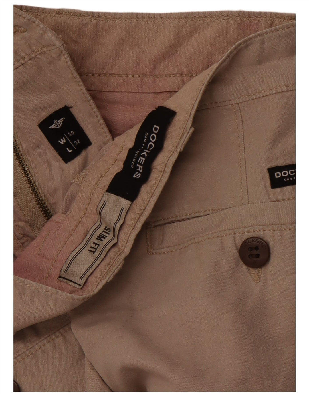 DOCKERS Pantaloni chino pentru femei Slim Fit L30 L28 Bej