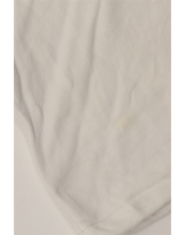 Pulover Adidas pentru femei, supradimensionat, cu fermoar și gât, UK 8, mic, alb