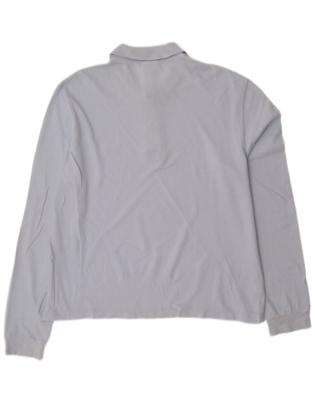 Tricou polo cu mânecă lungă LACOSTE pentru bărbați, mărimea 4, bumbac albastru mediu