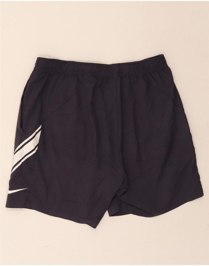 NIKE Womens Dri Fit Sport Shorts Medium Navy Blue Polyester Vintage Nike and Second-Hand Nike from Messina Hembry 