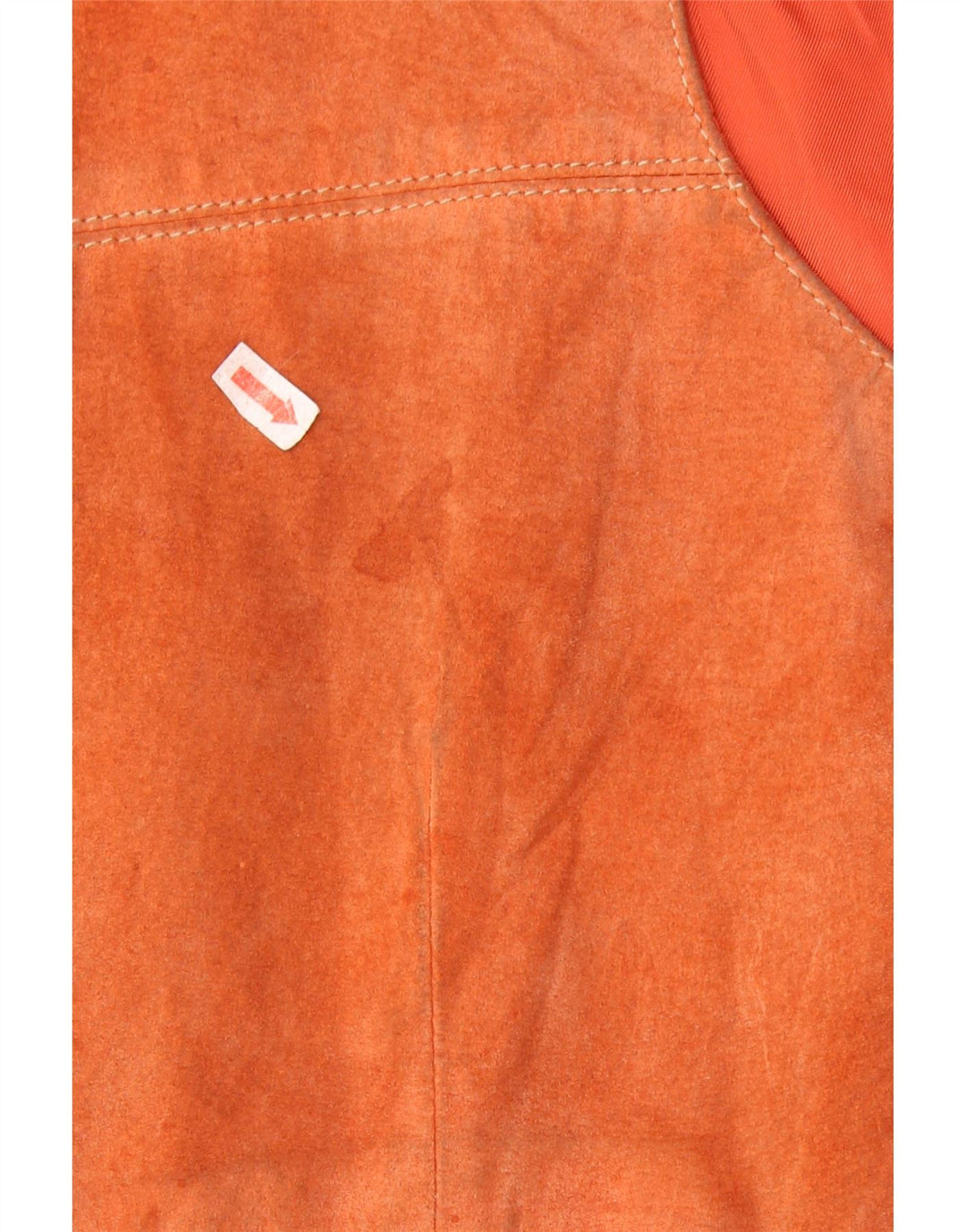 Vestă vintage bărbătească din piele intoarsa maro mica