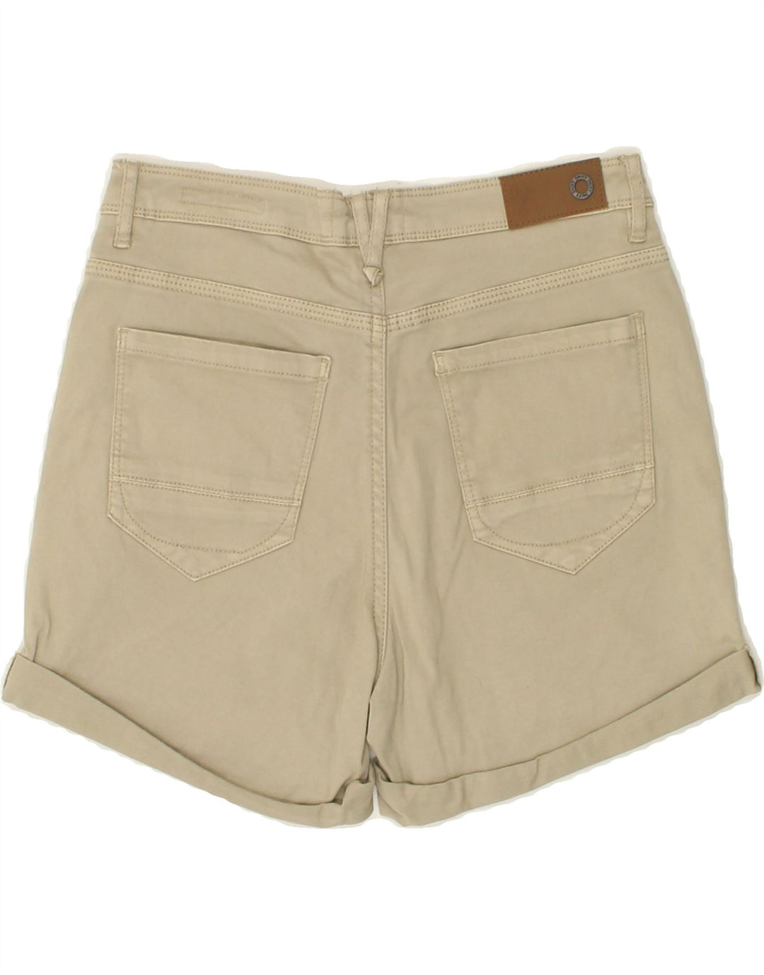DACK'S Womens Slim Fit Casual Shorts IT 42 Medium W28  Beige Cotton Vintage Dack's and Second-Hand Dack's from Messina Hembry 