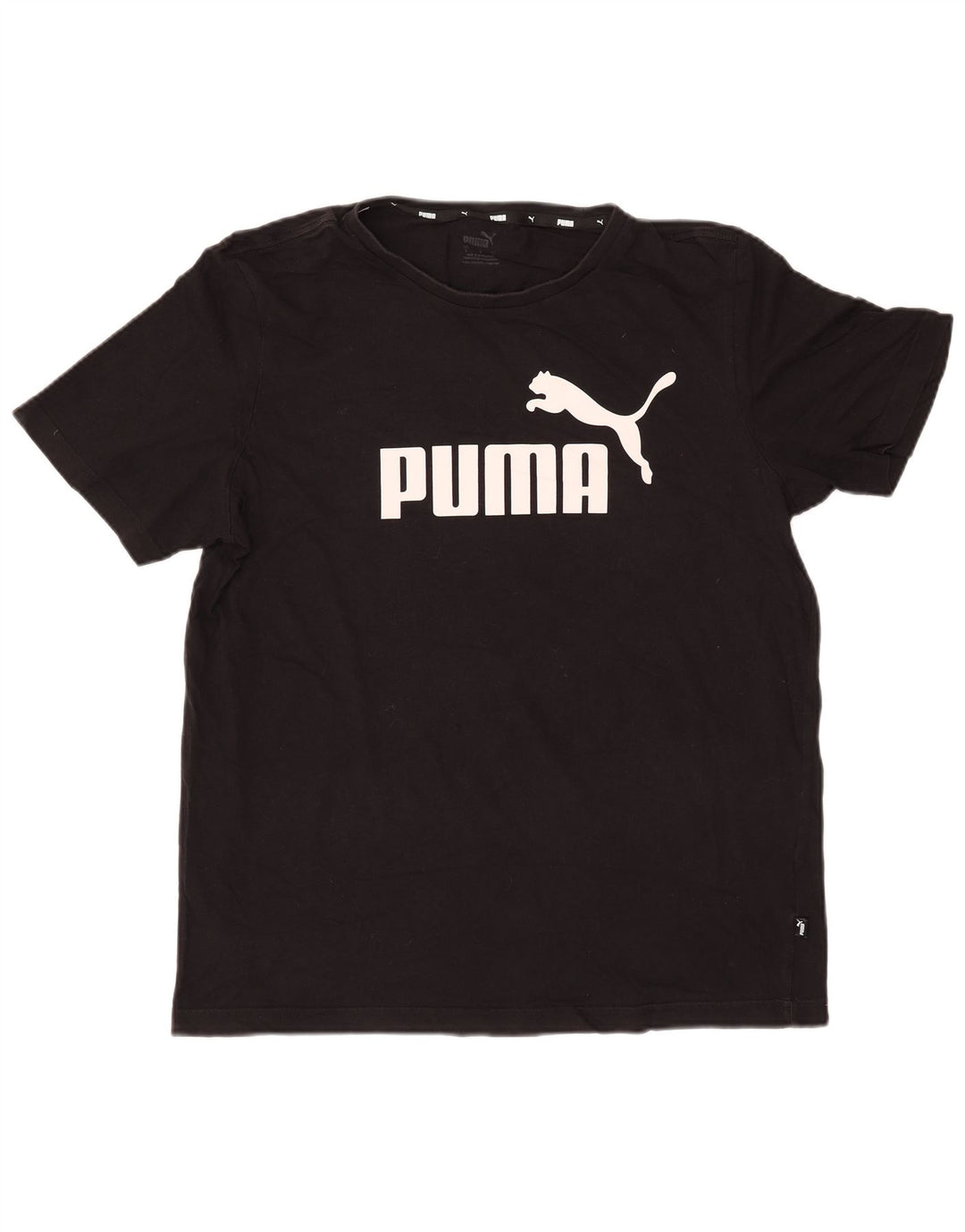 Tricou grafic PUMA pentru bărbați Top mare negru
