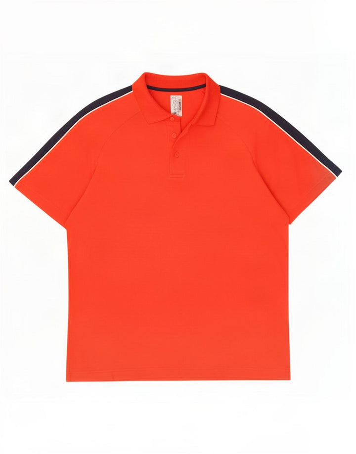 Tricou polo Fila pentru bărbați, mare, roșu, din poliamidă color bloc