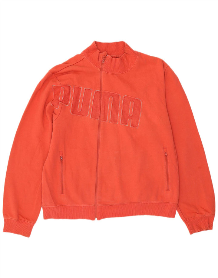 Jachetă de top pentru trening Puma pentru bărbați, XL, portocaliu, bumbac