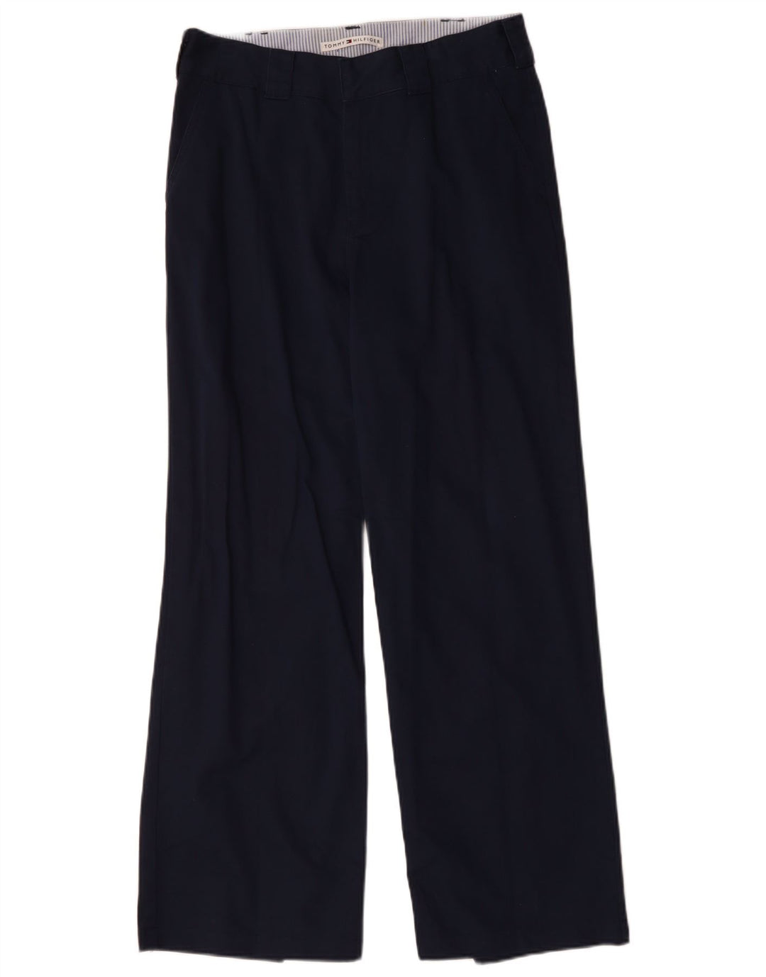 TOMMY HILFIGER Pantaloni chino bootcut pentru femei US 12 Large W32 L30 bleumarin