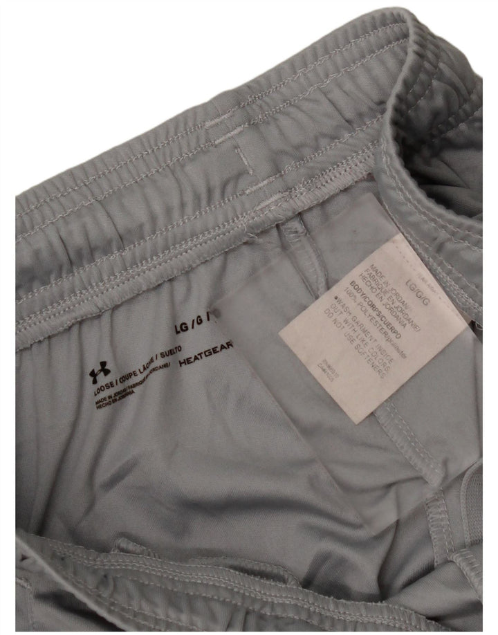 Pantaloni scurți sport pentru bărbați UNDER ARMOUR Heat Gear Graphic, mari, gri, poliester