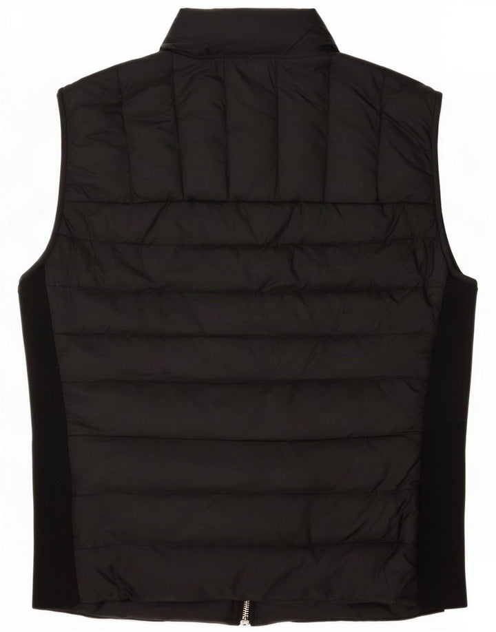 Gilet căptușit pentru femei Zara UK 12 Medium Black Poliester