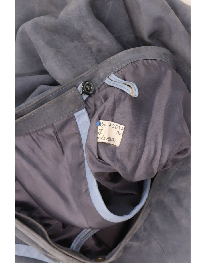 Fusta Wrap Vintage pentru femei IT 44 Medium W25 Acetat gri