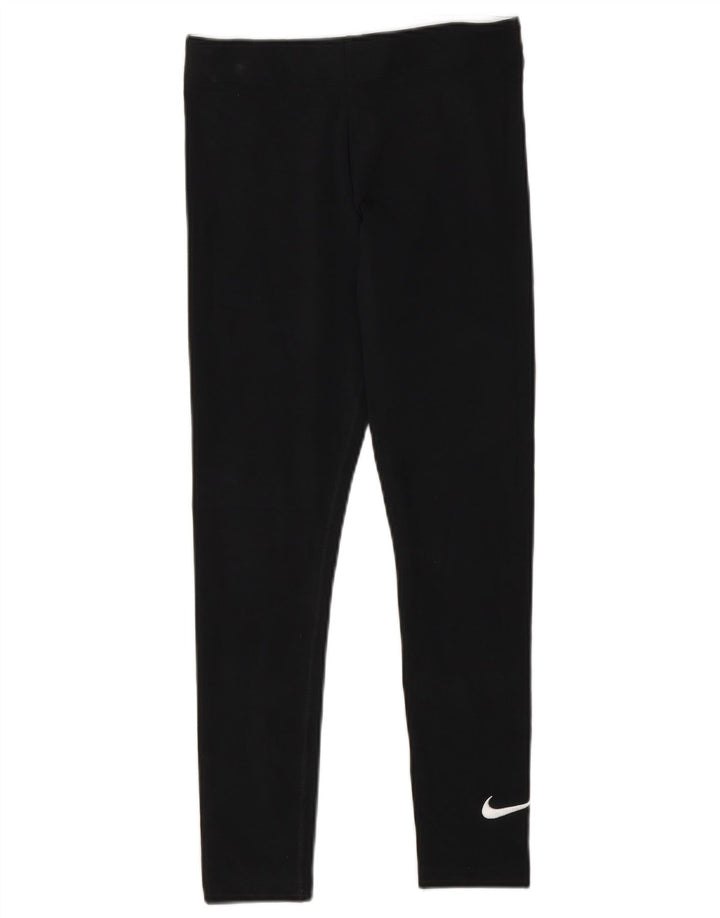 Leggings pentru fete Nike 10-11 ani negru mediu