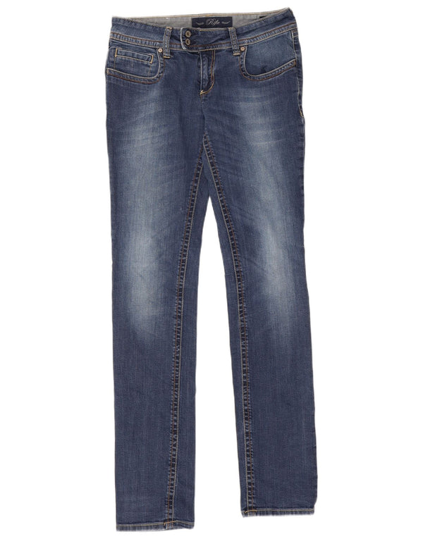 Rifle Womens Slim Jeans W29 L33 Blue Cotton