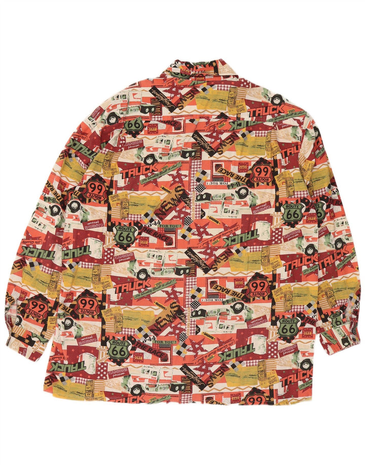 Cămașă pentru bărbați VINTAGE cu model abstract 2XL, multicoloră