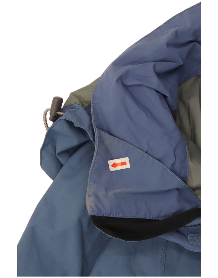 Jachetă de ploaie cu glugă pentru femei BERGHAUS UK 10 Small Blue Colorblock Nylon