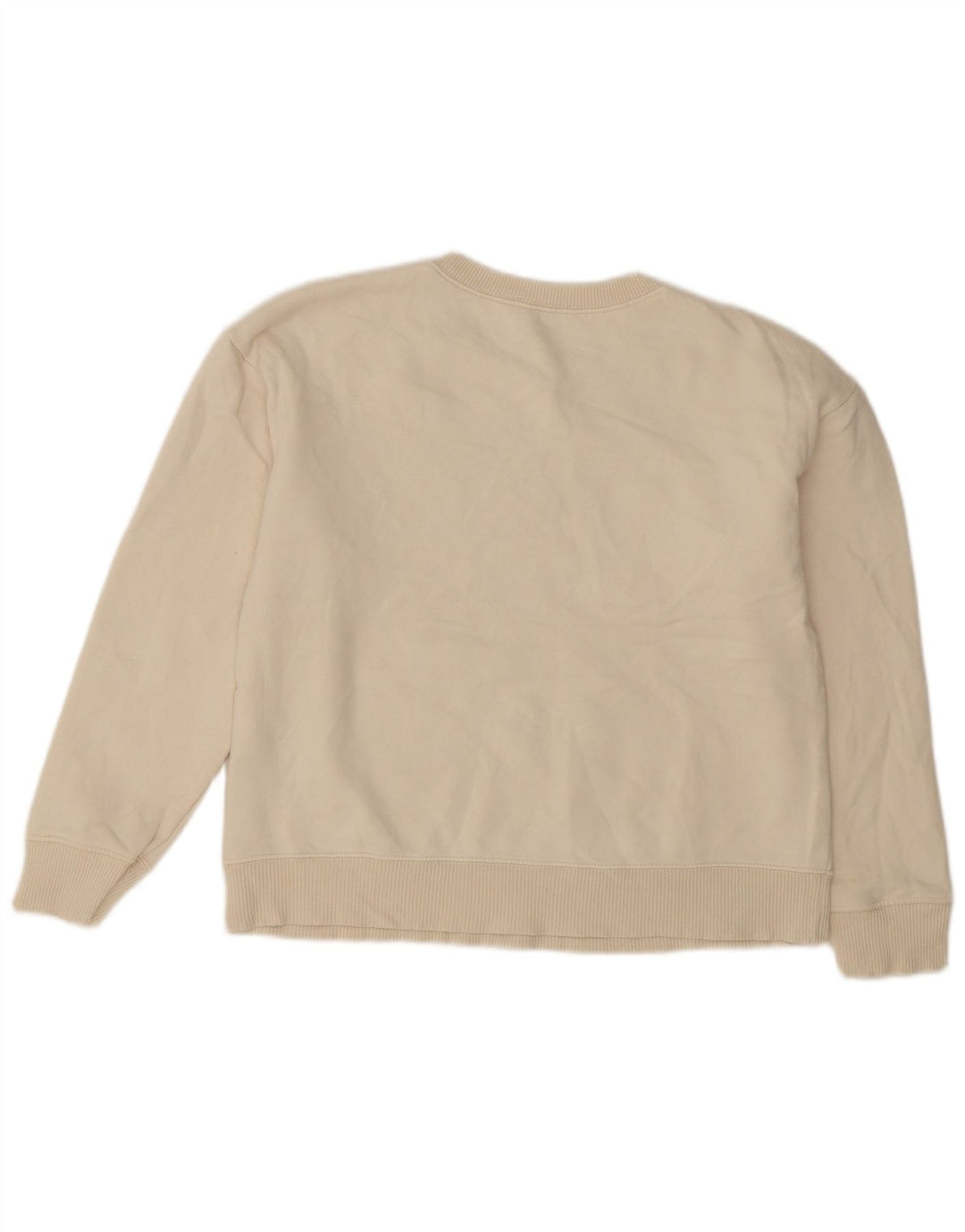 Pulover supradimensionat cu grafic pentru femei Zara UK 10 Small Off White
