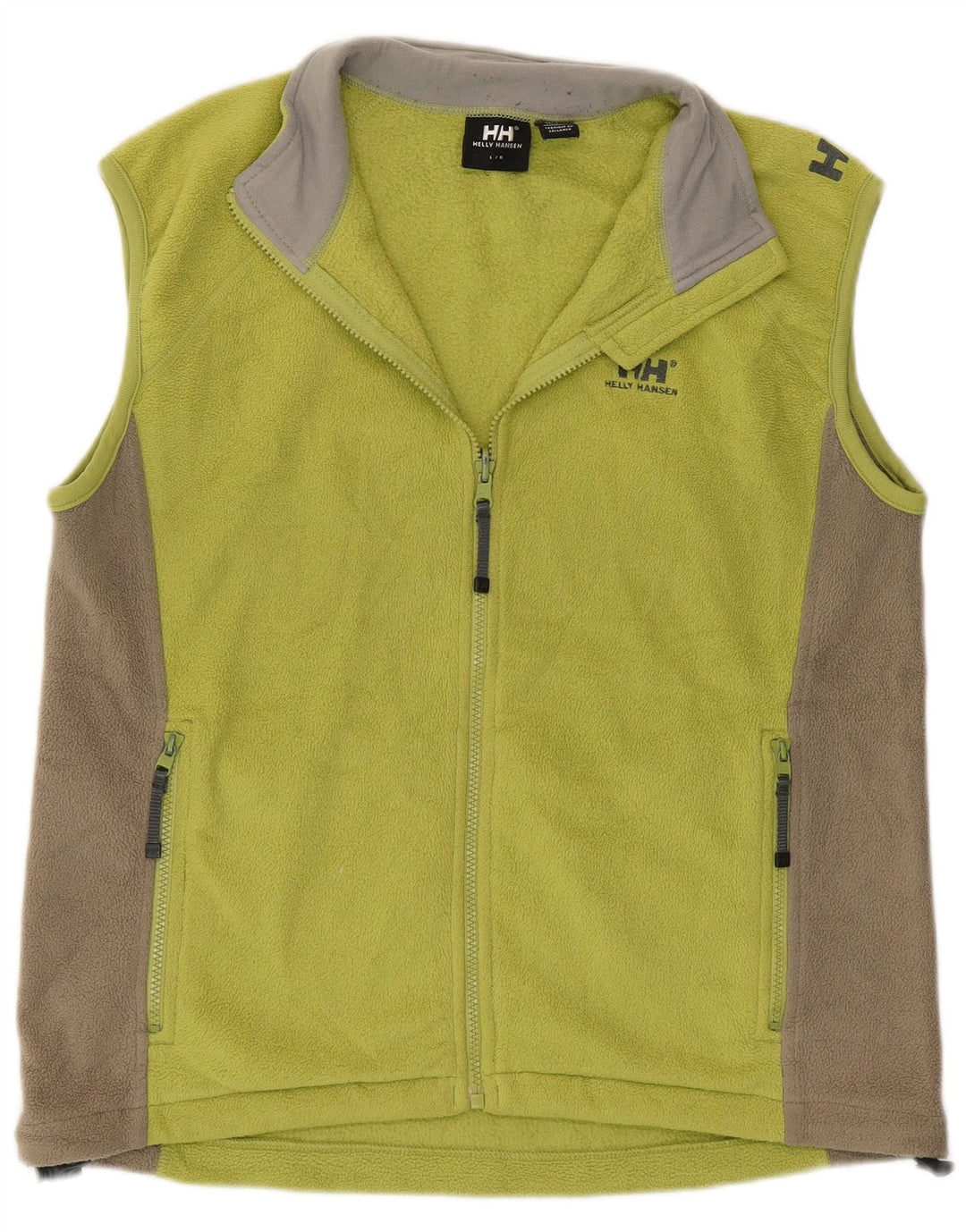 HELLY HANSEN Gilet polar pentru femei UK 16, mare, verde, poliester color bloc