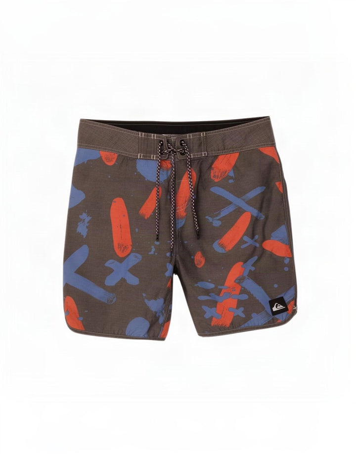 Pantaloni scurți de înot Quiksilver pentru bărbați, gri mediu, poliester