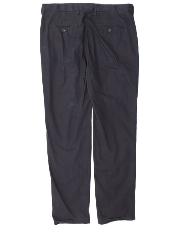 Pantaloni chino drepți pentru bărbați Marks & Spencer L34 L33 Bumbac bleumarin