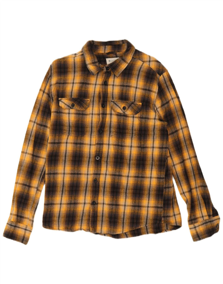 Cămașă de flanel pentru bărbați Mountain Warehouse, bumbac cu carouri galbene mari