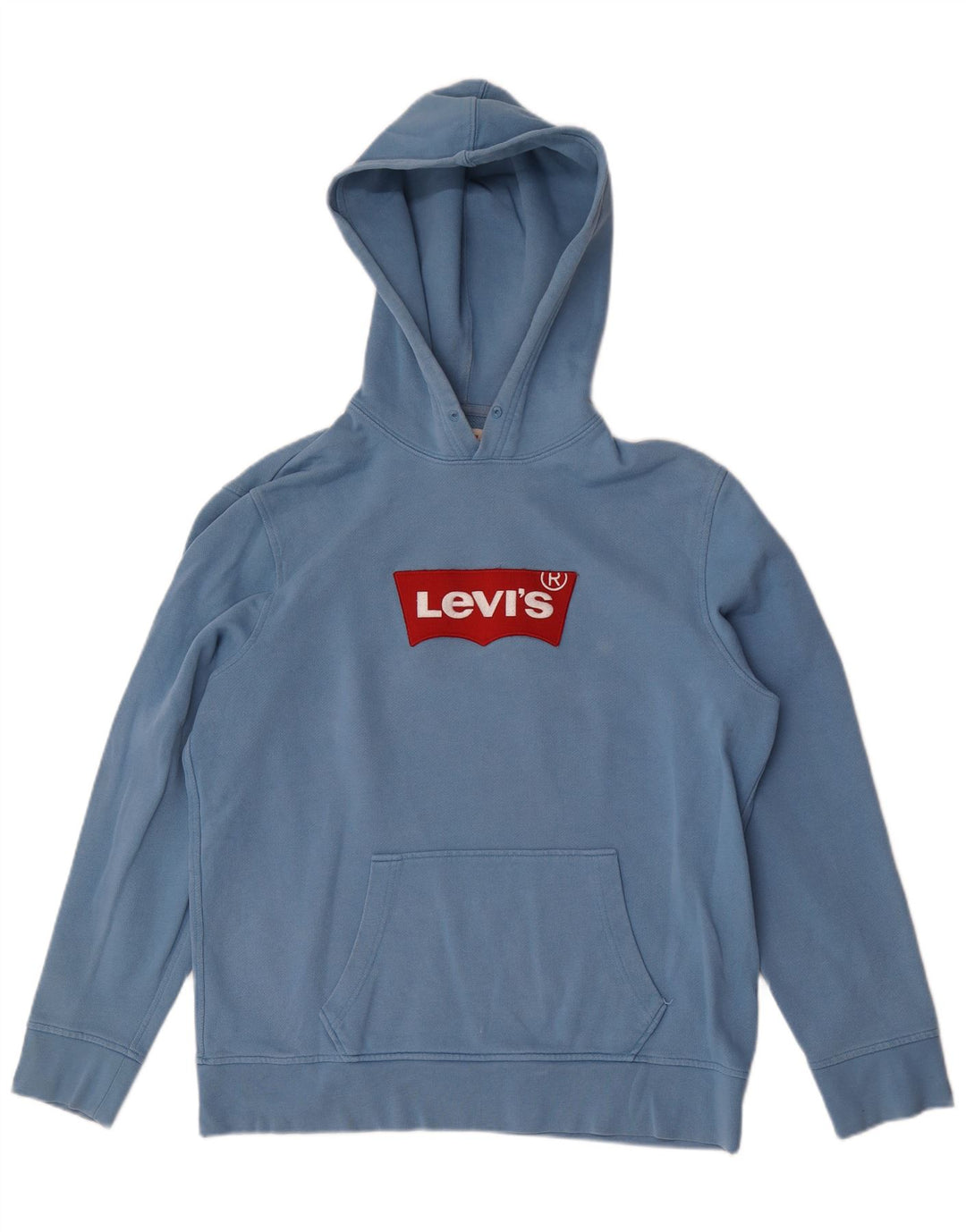 Pulover cu capota cu grafic Levi's pentru bărbați, mare, albastru, bumbac