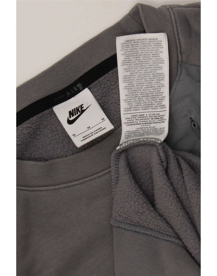 Hanorac grafic pentru bărbați Nike Pulover, bumbac, gri mediu