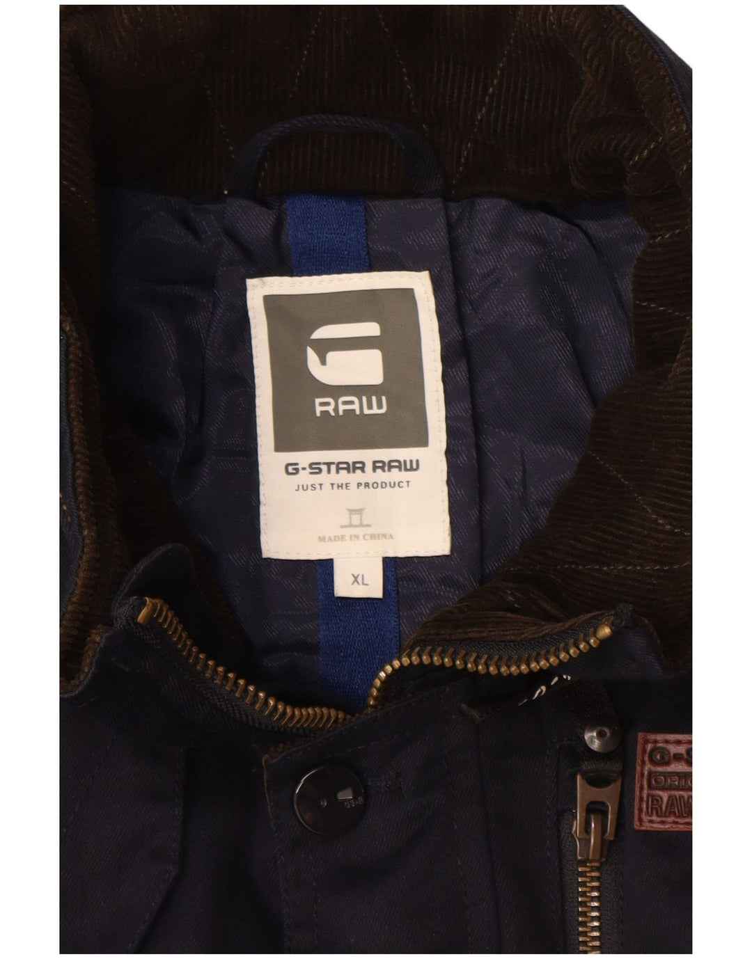 Jachetă G-Star Băieți Utilitară 13-14 Ani XL Bumbac Bleumarin