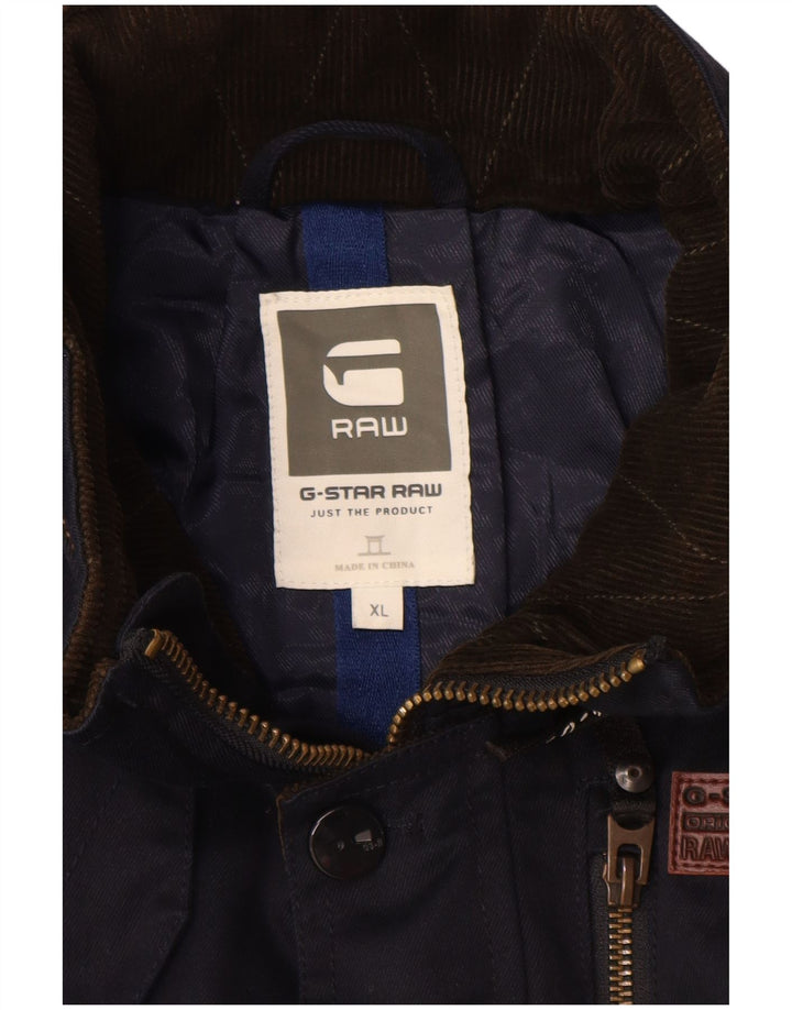 Jachetă G-Star Băieți Utilitară 13-14 Ani XL Bumbac Bleumarin