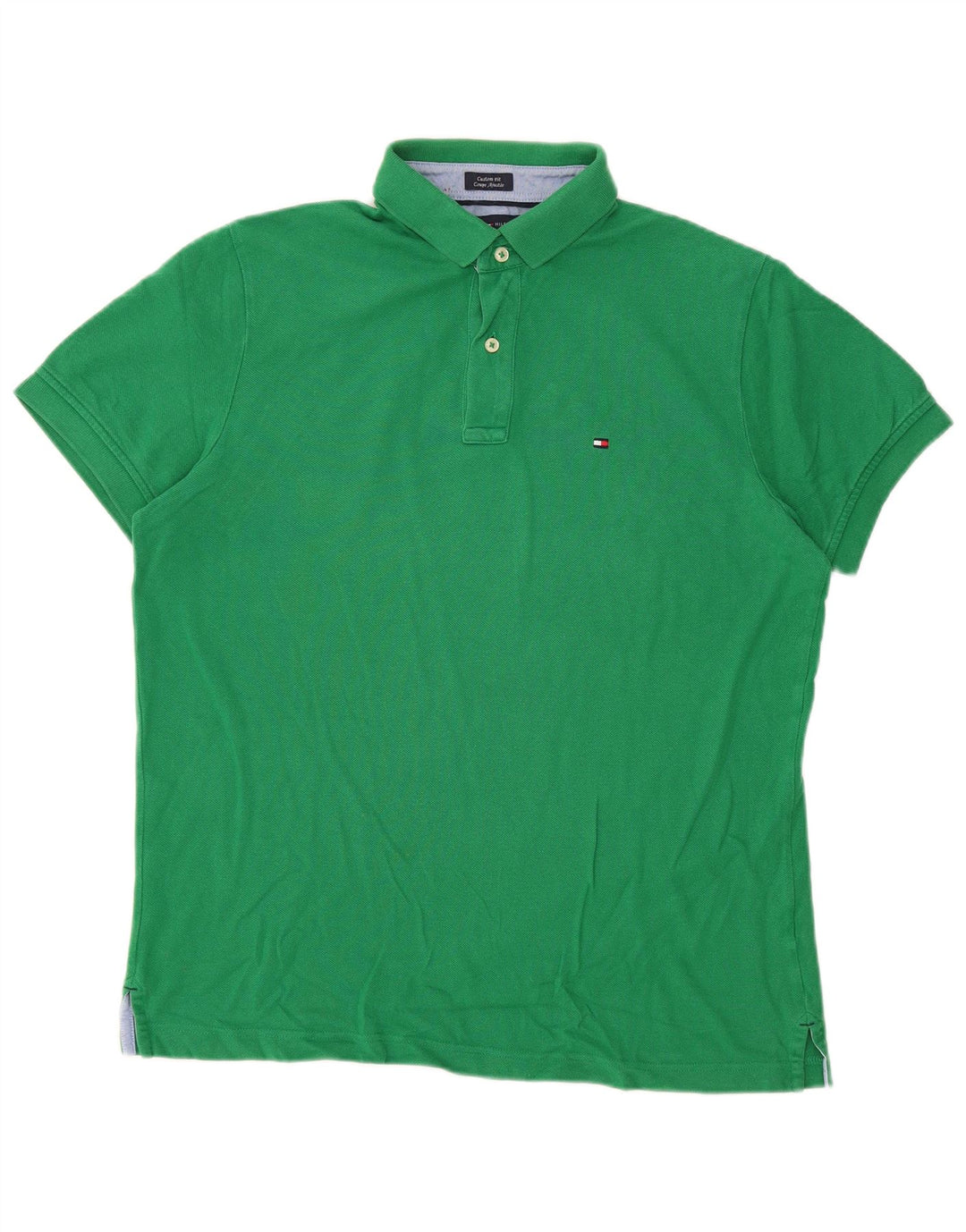 Tricou polo personalizat TOMMY HILFIGER pentru bărbați, verde mediu