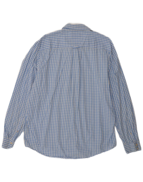 Crew Clothing Cămașă clasică pentru bărbați, XL, bumbac vichy albastru