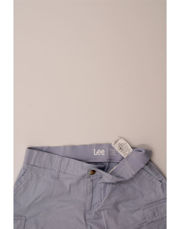 LEE Womens Regular Fit Mid Rise Cargo Shorts US 6 Medium W30 Purple Cotton Vintage Lee and Second-Hand Lee from Messina Hembry 