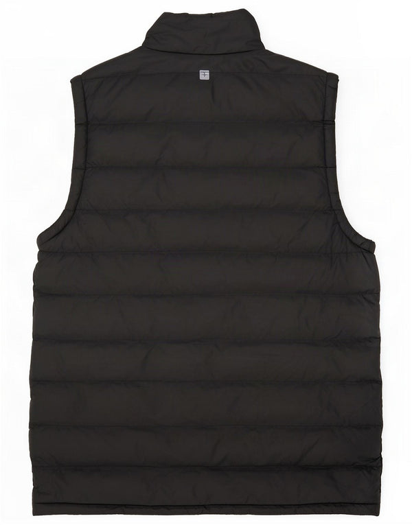 Mountain Warehouse Gilet căptușit pentru bărbați UK 36 Small Black Nylon