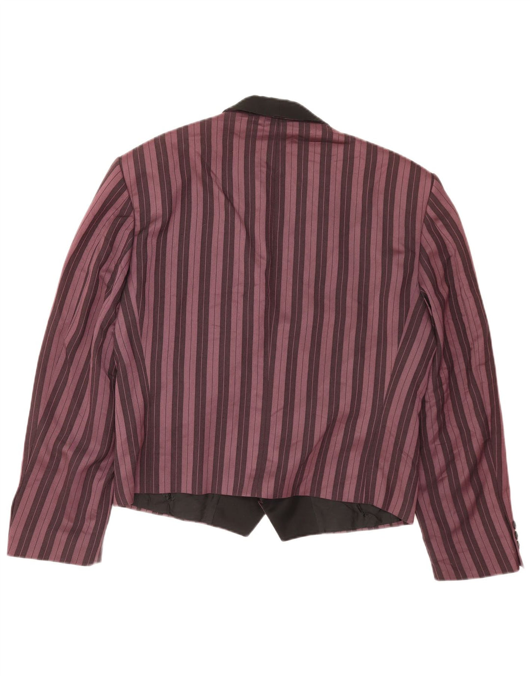Jachetă vintage pentru bărbați cu două piepturi, UK 40, mare, violet, cu dungi